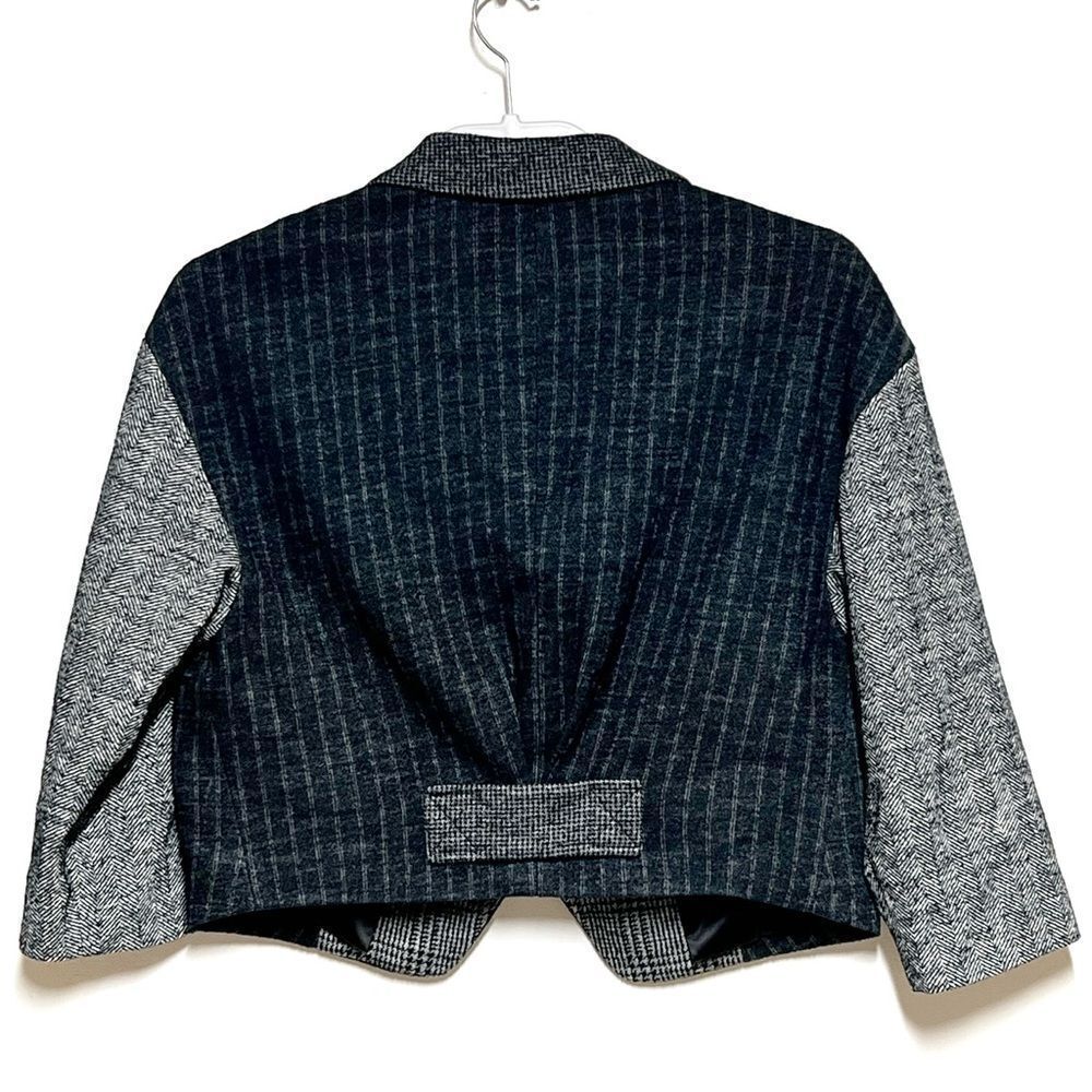 Diane von Furstenberg Keys Drape Wool Blend Blazer Jacket Sz 8 US - Picture 4 of 7